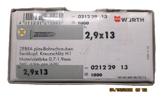 Wurth screws 000 2 - screws, x