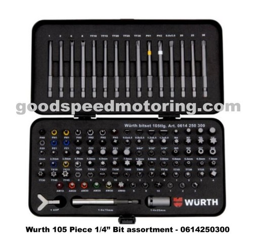 Wurth 105 piece - wurth, 1/4"